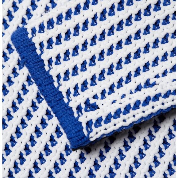 NWT$495 3.1 Phillip Lim Two-Tone Ribbed Knit White Blue Pullover Sweater Top XS - Picture 7 of 16